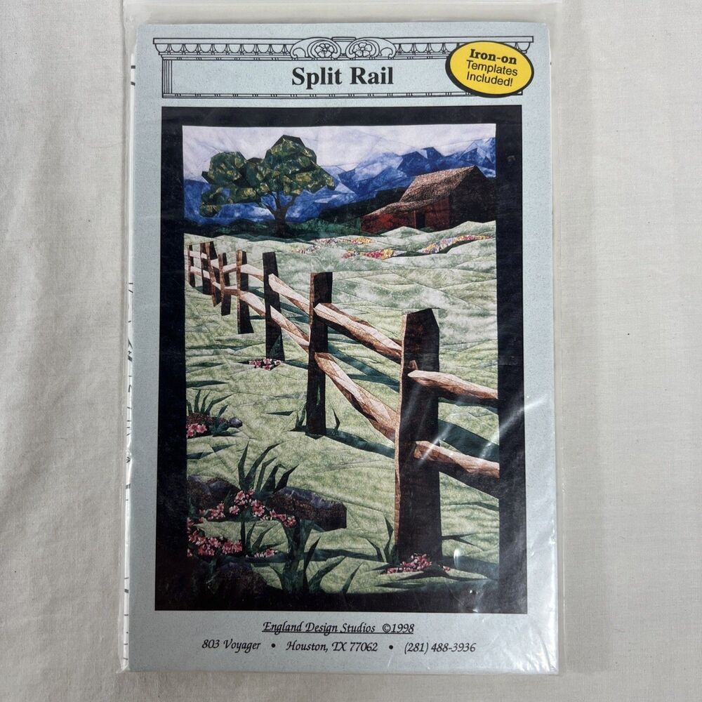 Split Rail - Quilt Piecework Pattern - England Design Studios - 1998 - NEW